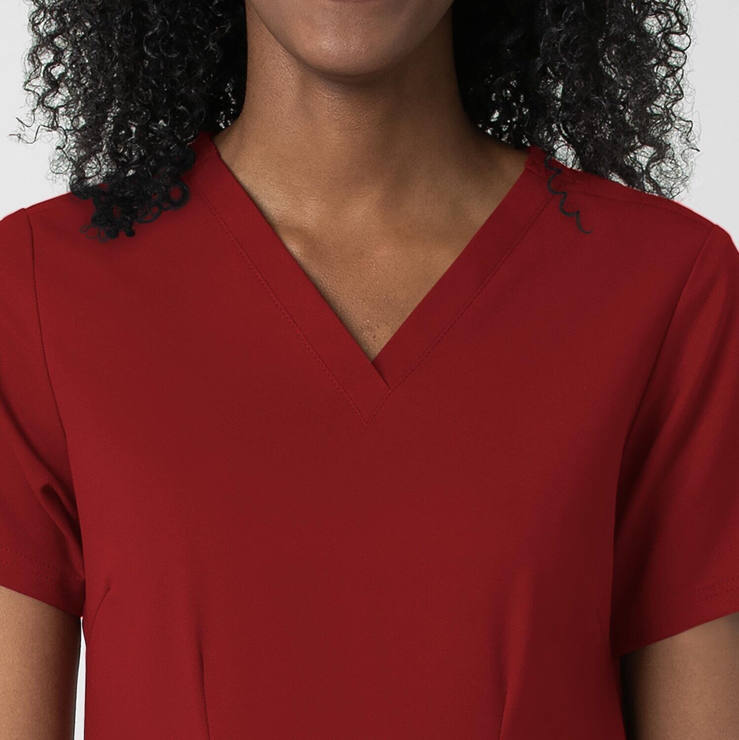 Casacca donna 6122 scollo a V burgundy