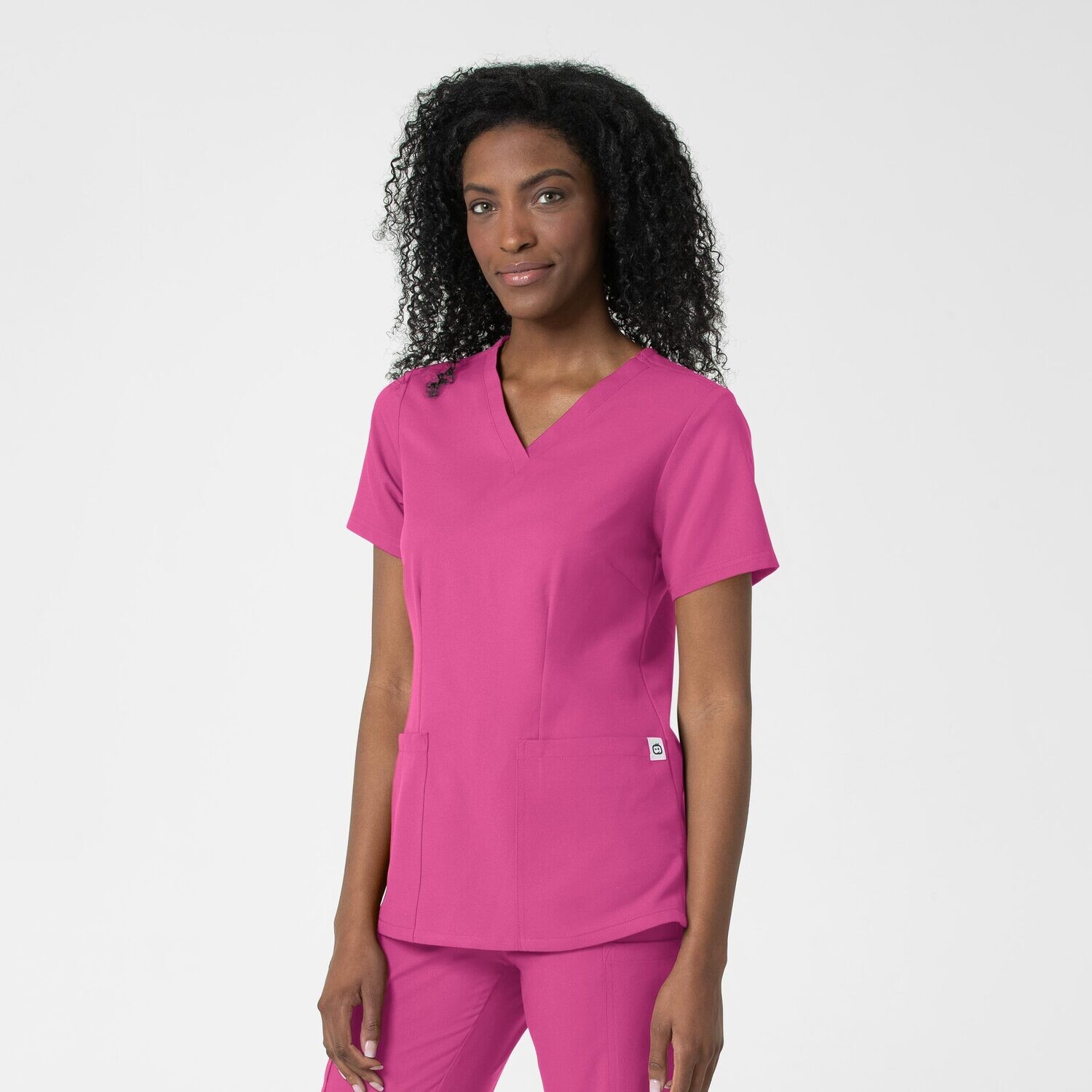 Casacca donna 6122 scollo a V hotpink