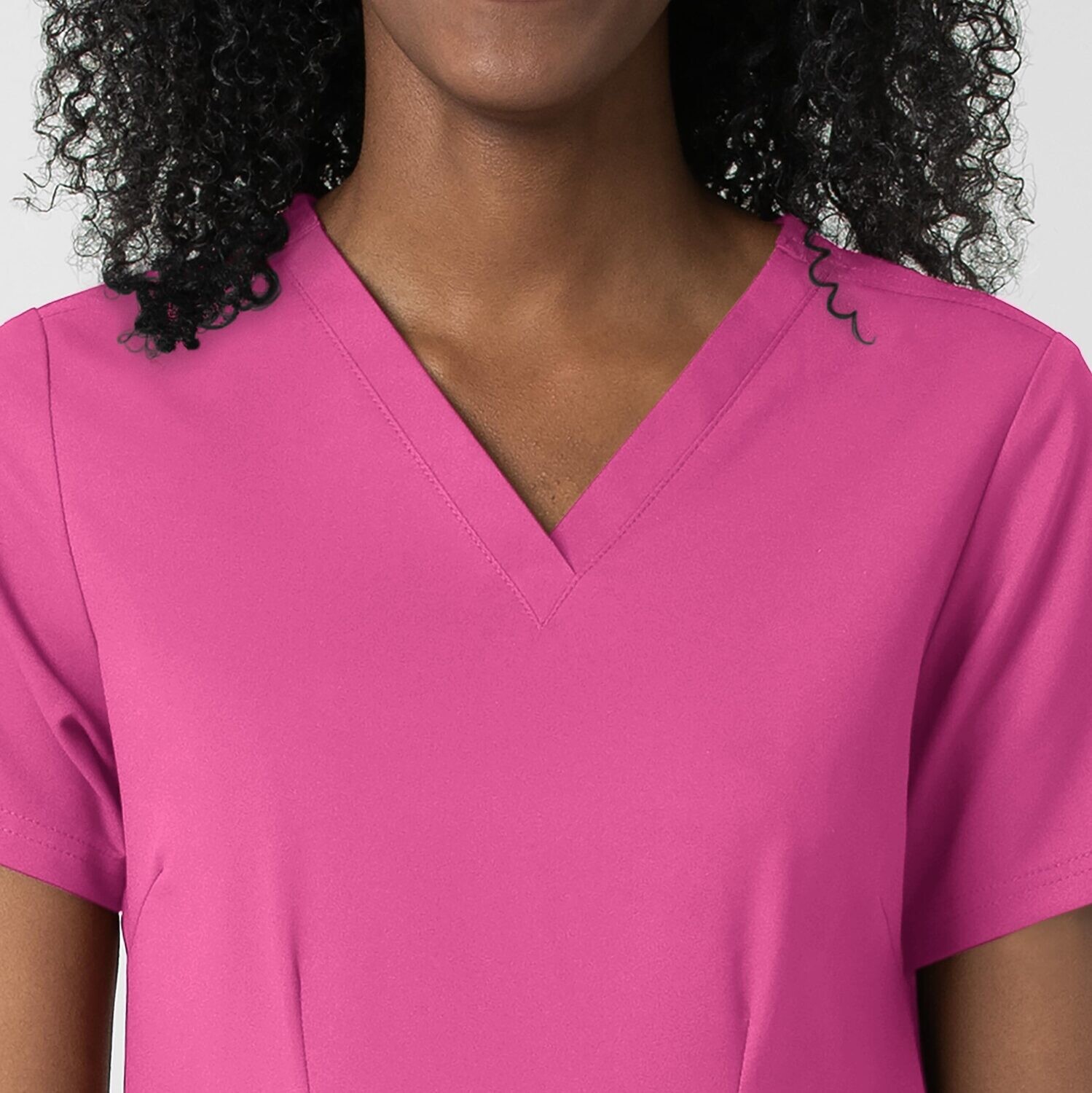 Casacca donna 6122 scollo a V hotpink