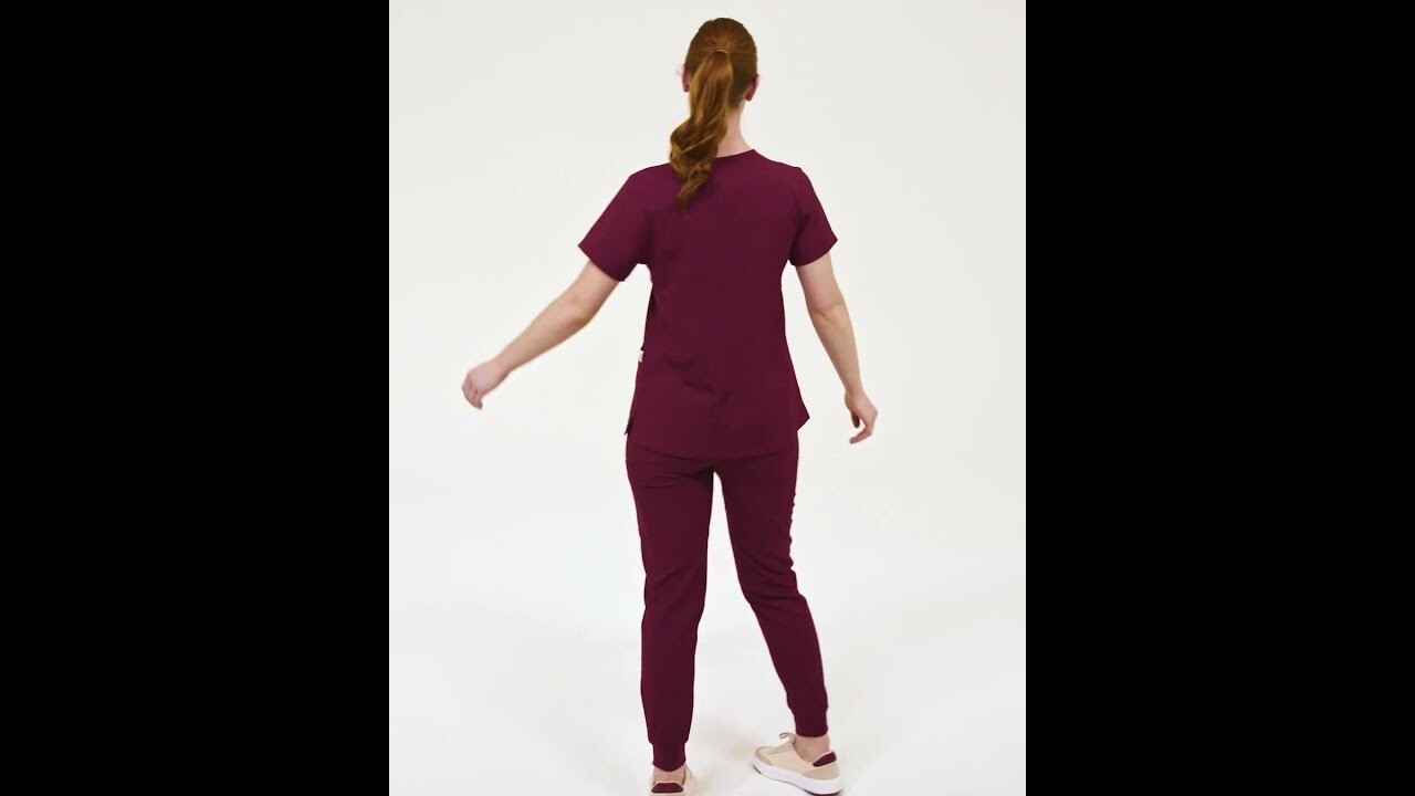 Casacca donna 6122 scollo a V malibu blue