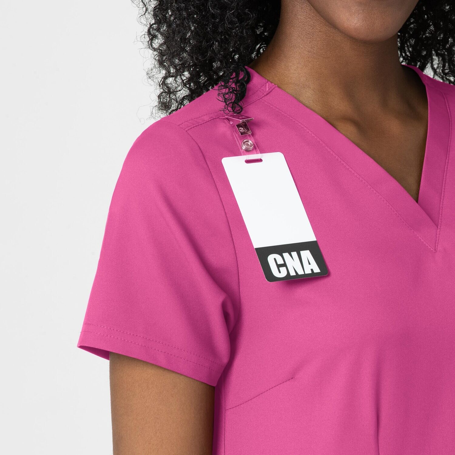 Casacca donna 6122 scollo a V hotpink