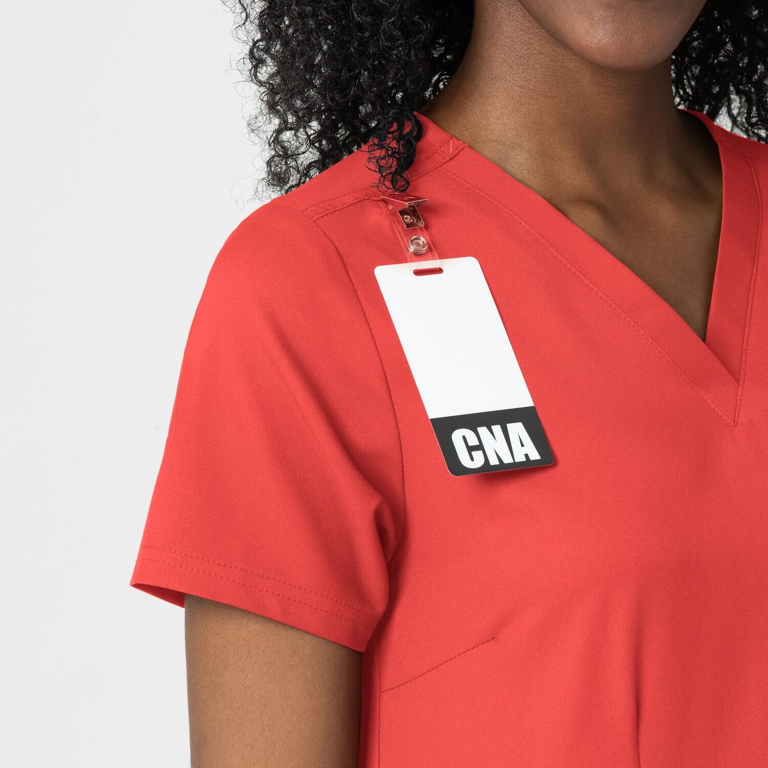 Casacca donna 6122 scollo a V cherry tomato