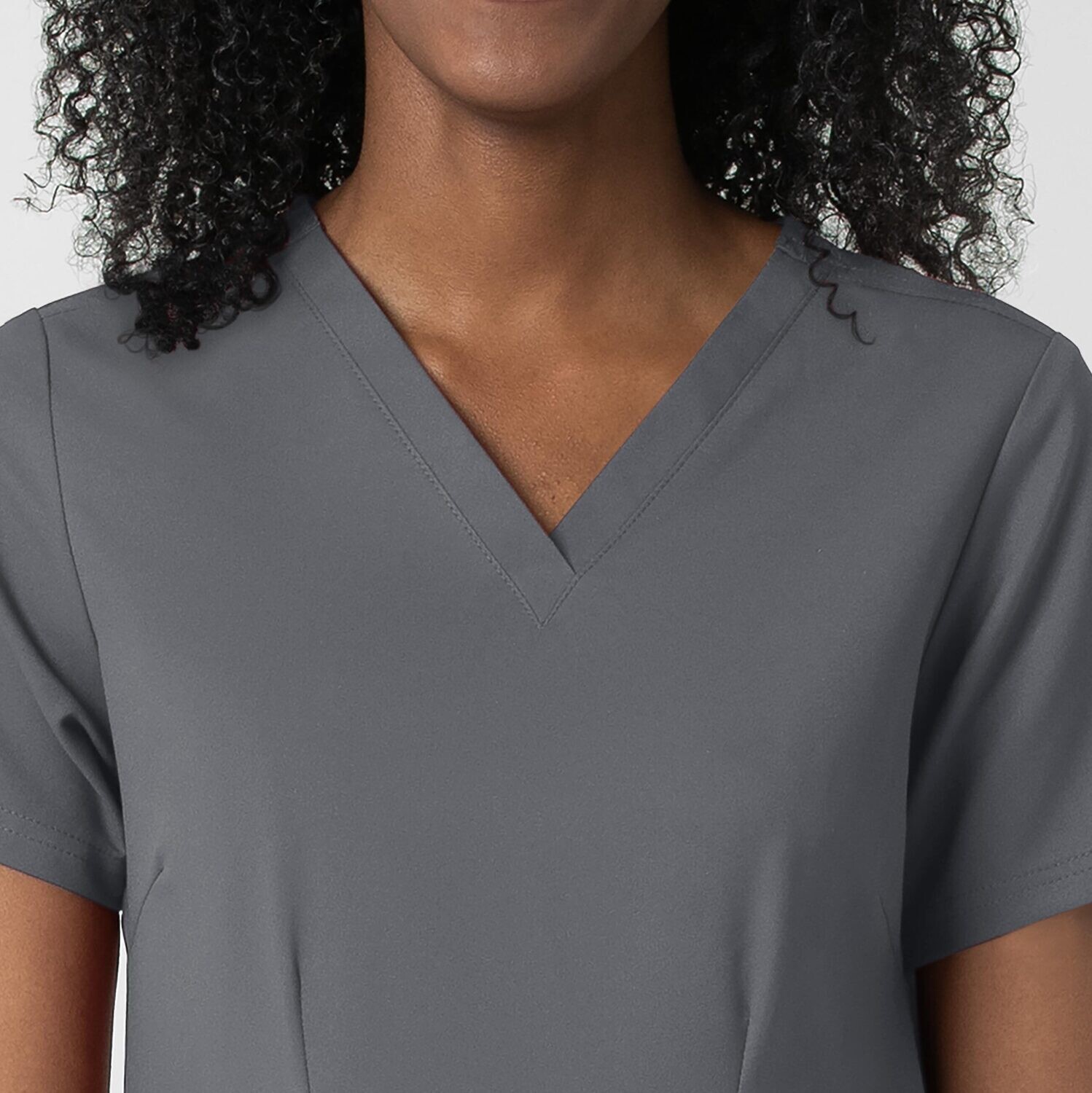 Casacca donna 6122 scollo a V pewter