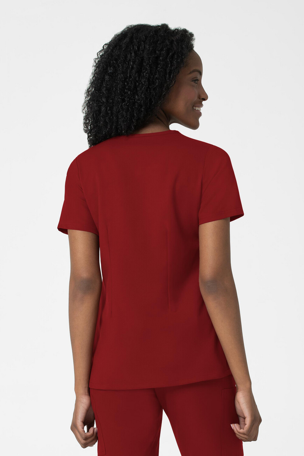 Casacca donna 6122 scollo a V burgundy