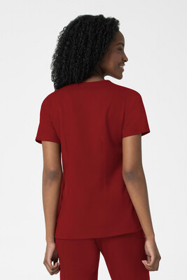 Casacca donna 6122 scollo a V burgundy