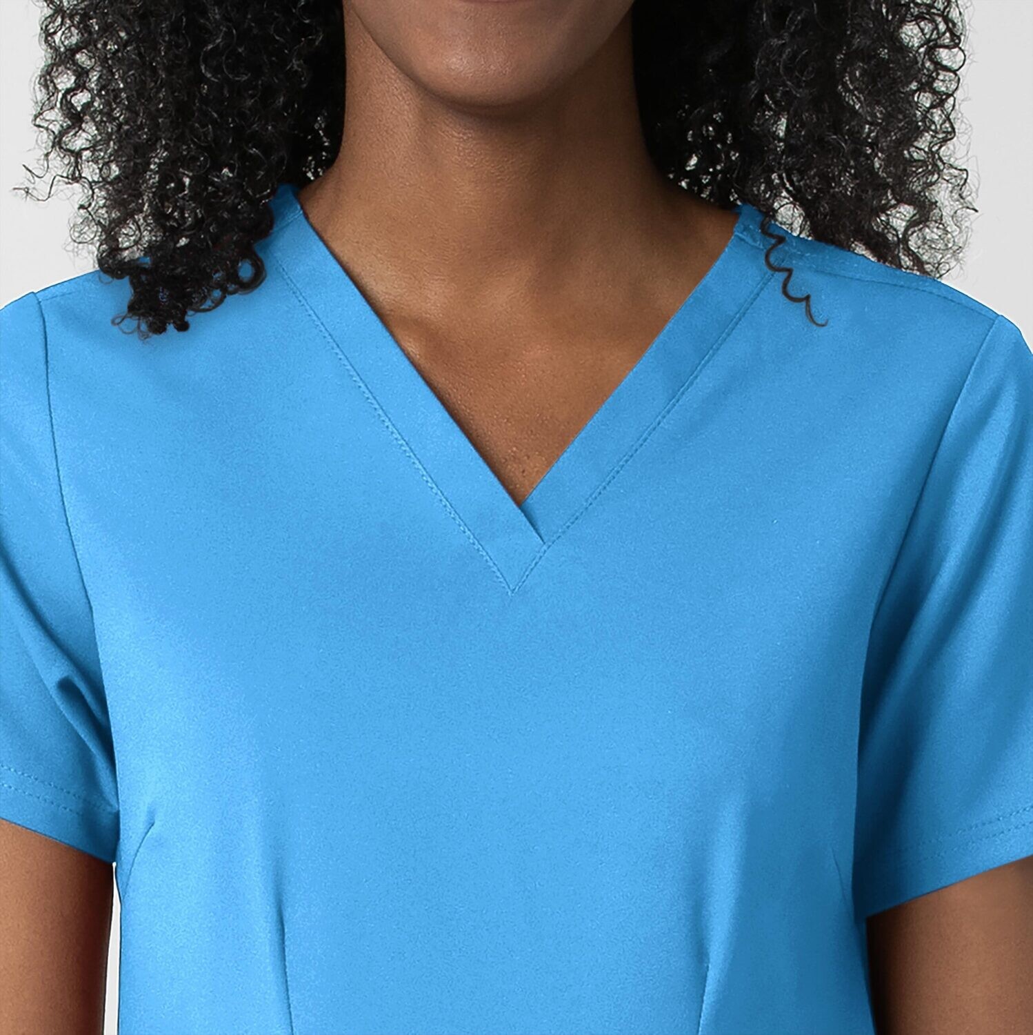 Casacca donna 6122 scollo a V malibu blue