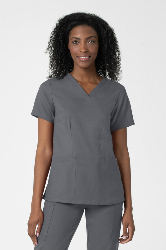 Casacca donna 6122 scollo a V pewter