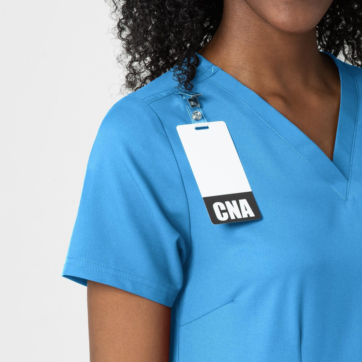 Casacca donna 6122 scollo a V malibu blue