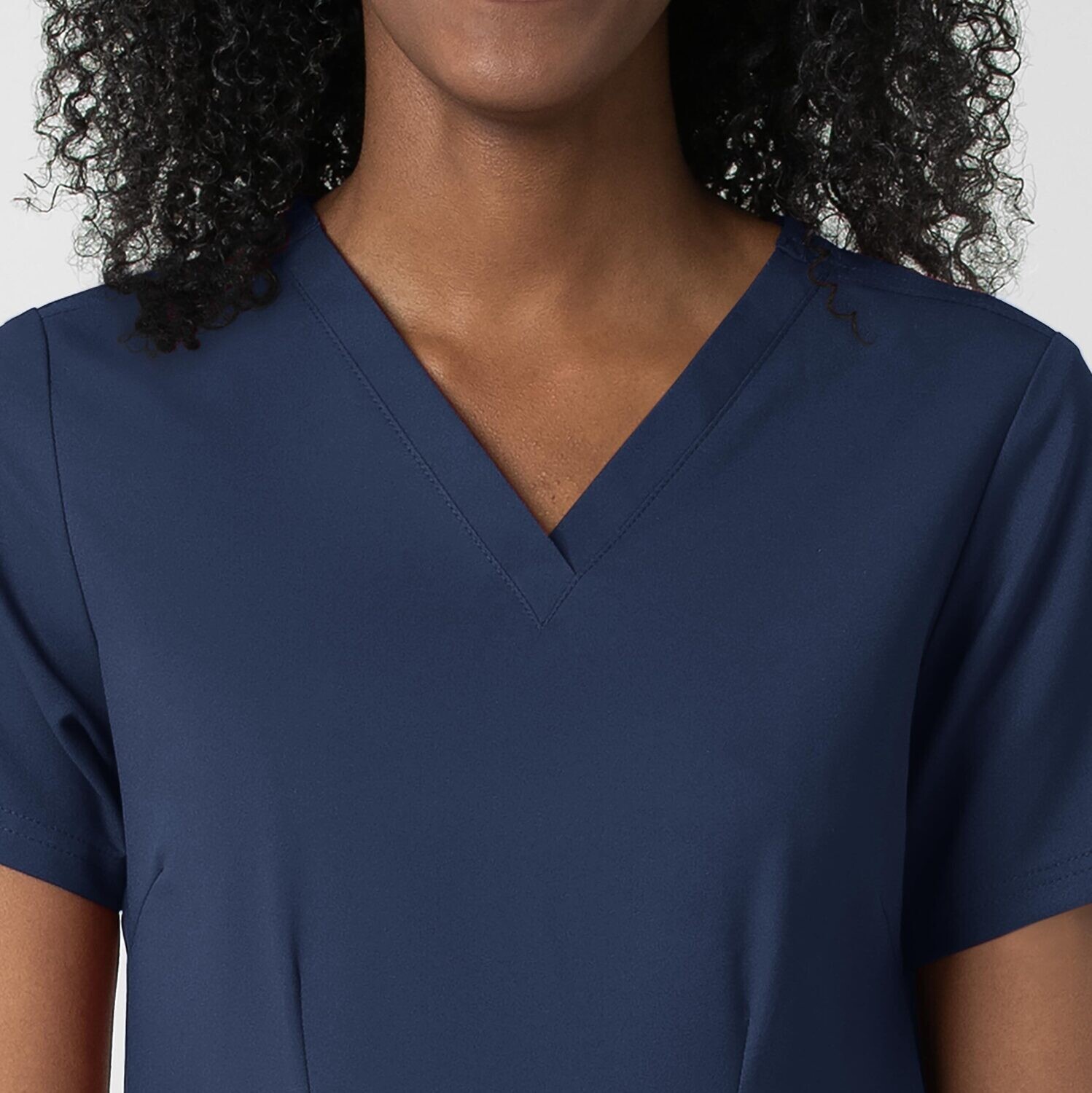 Casacca donna 6122 scollo a V navy blue