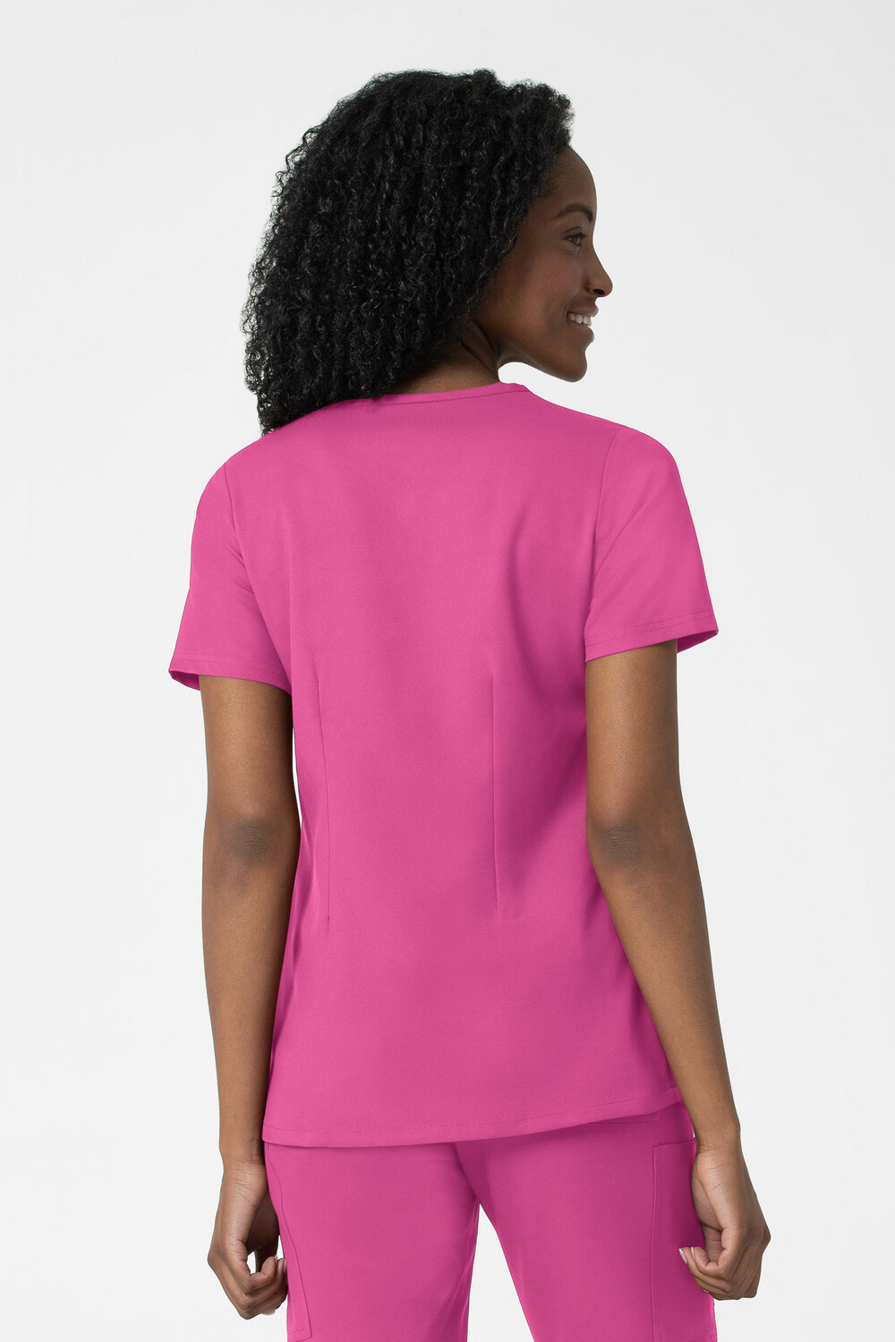 Casacca donna 6122 scollo a V hotpink