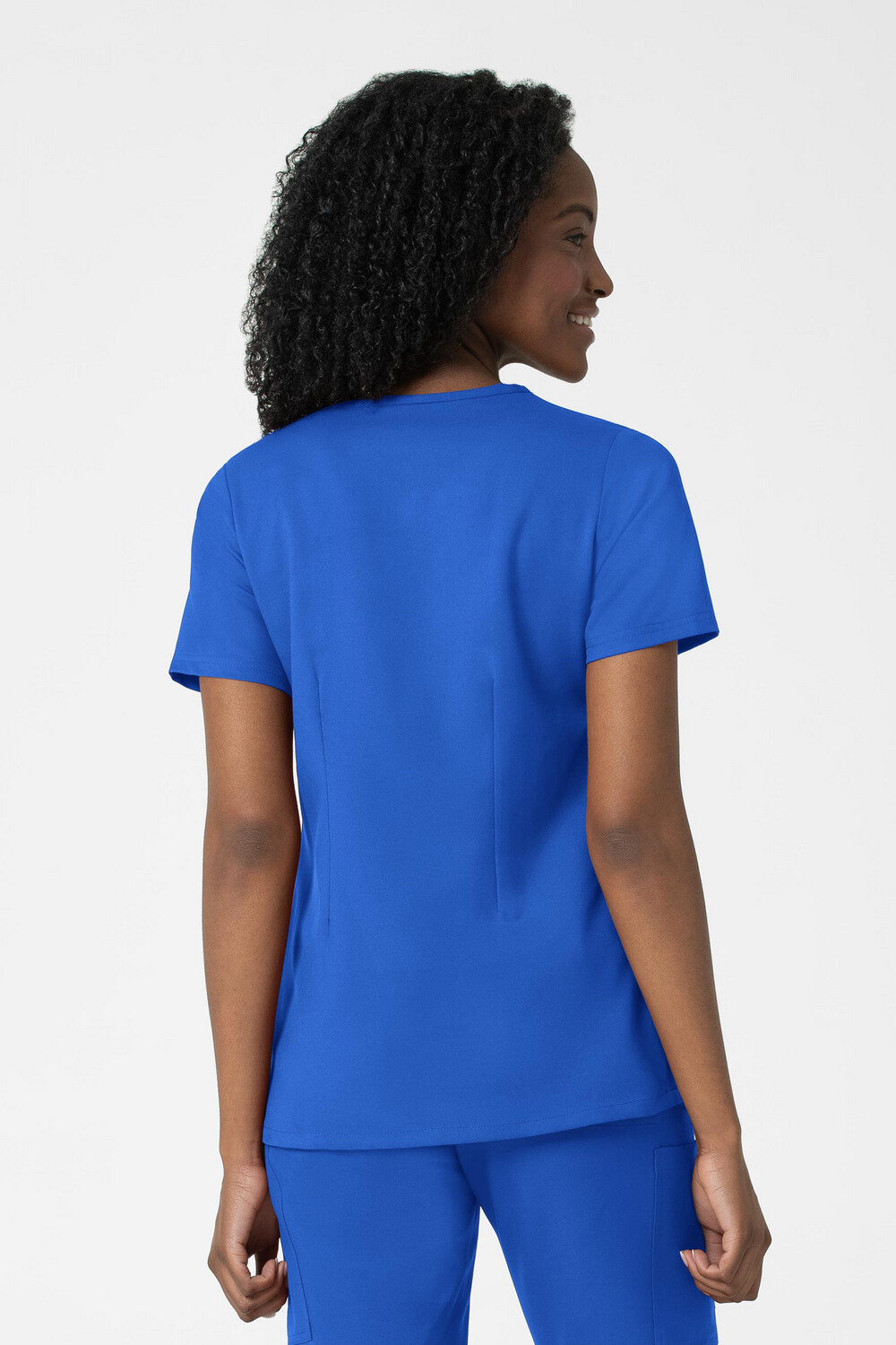 Casacca donna 6122 scollo a V royal blue