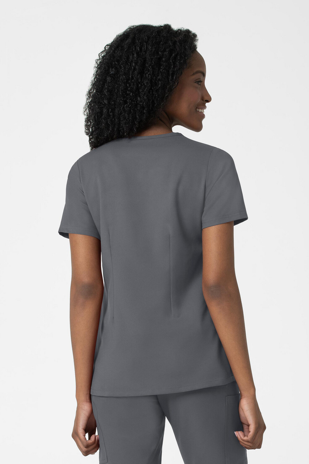 Casacca donna 6122 scollo a V pewter