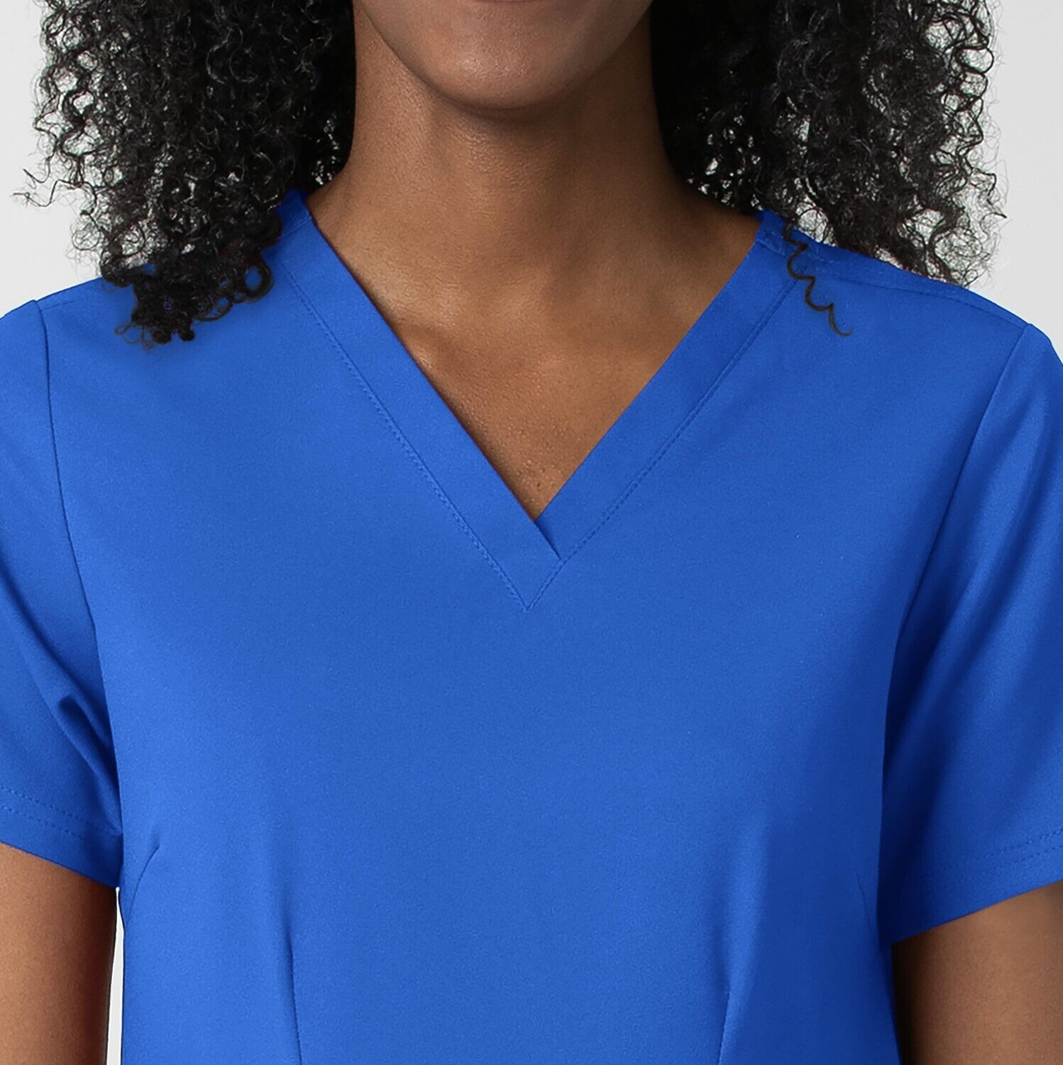 Casacca donna 6122 scollo a V royal blue