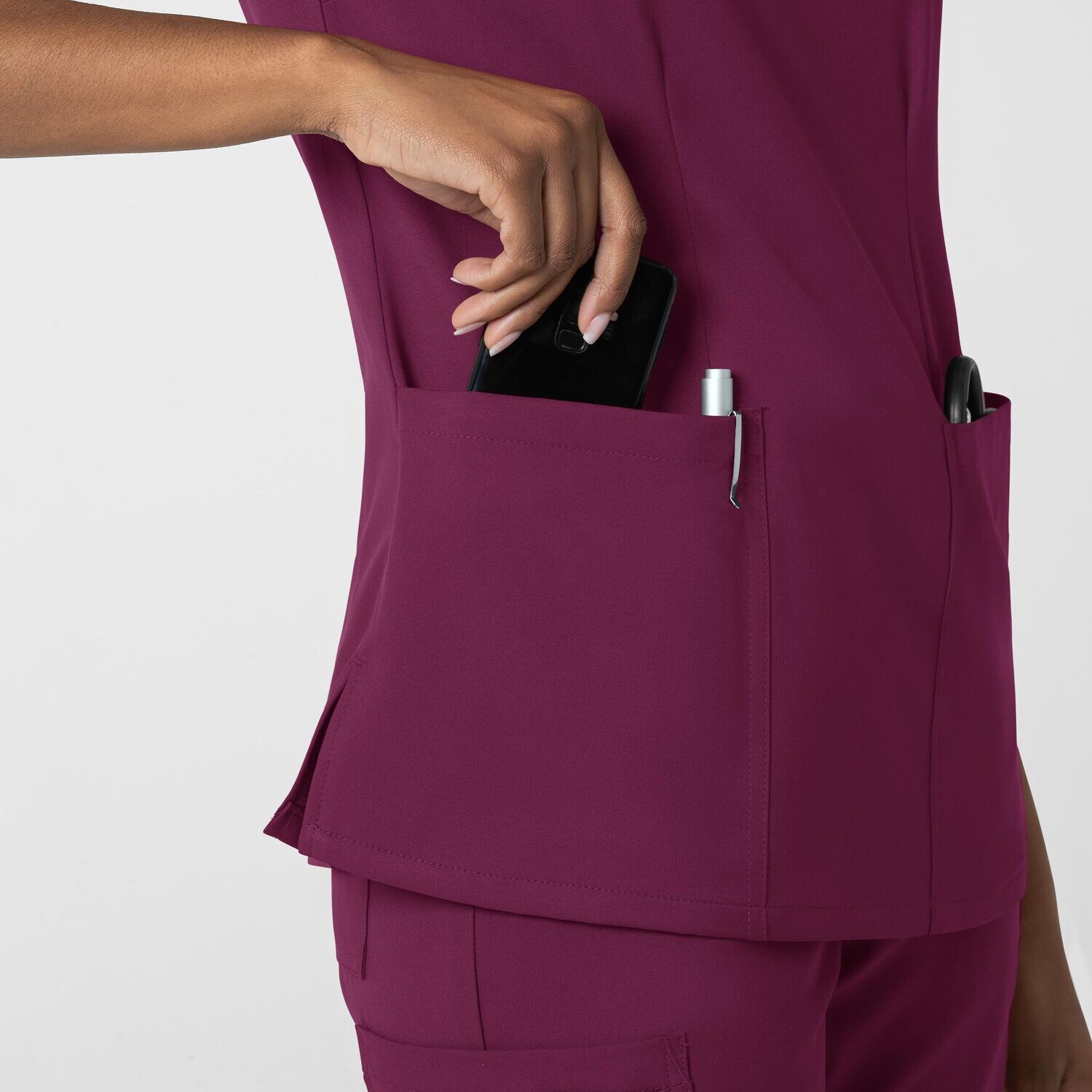Casacca donna 6122 scollo a V wine