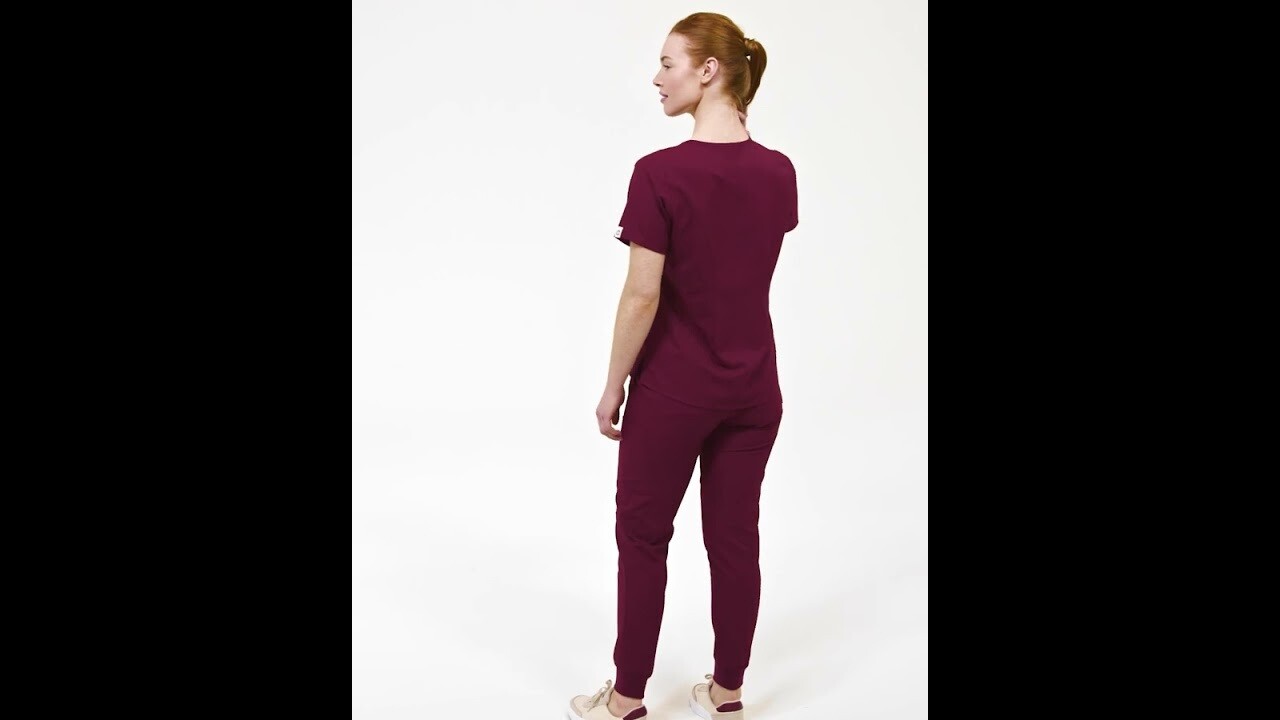 Casacca donna 6222 scollo a V malibu blue