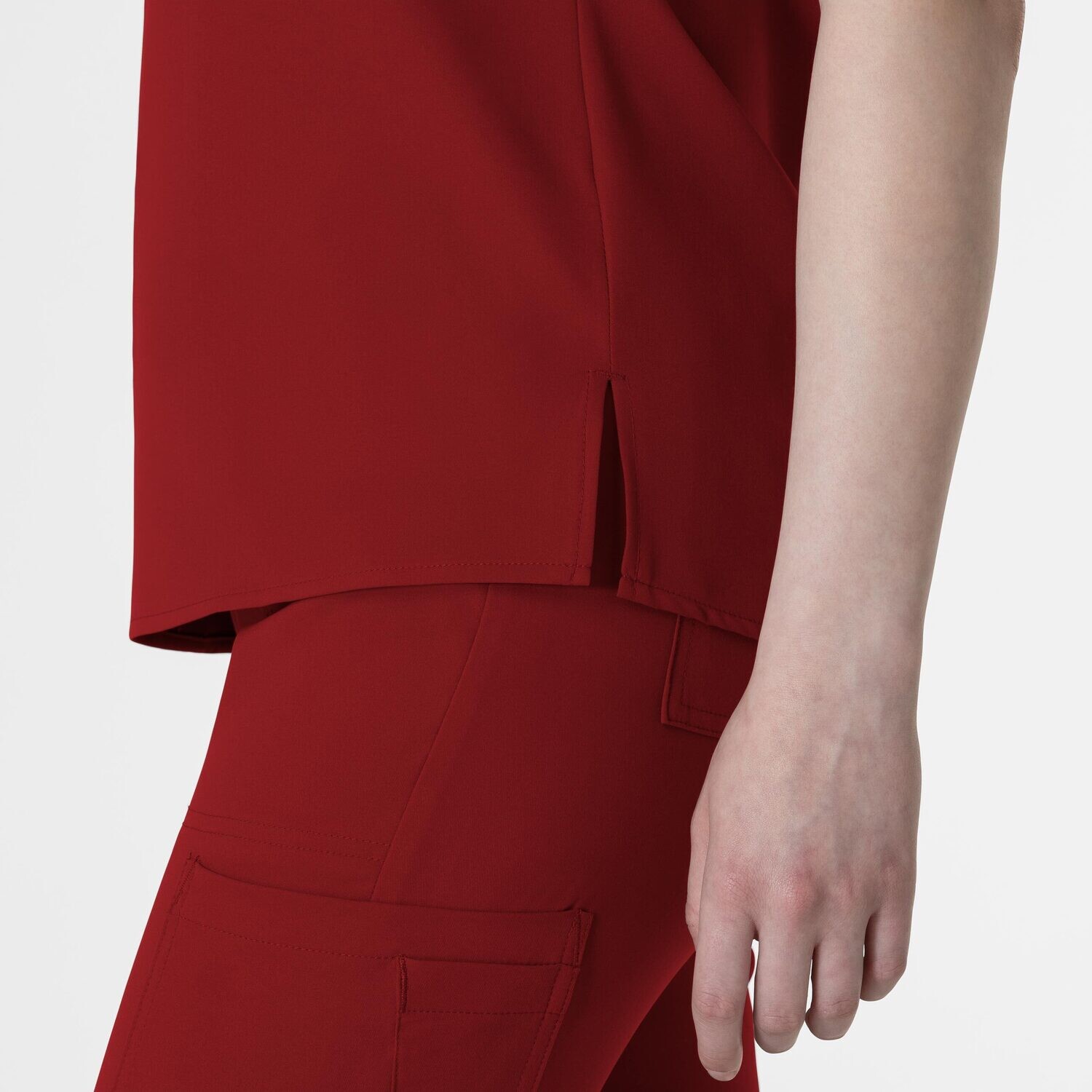 Casacca donna 6222 scollo a V burgundy