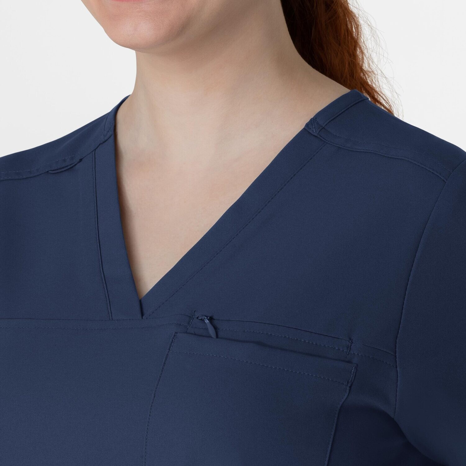 Casacca donna 6222 scollo a V navy blue