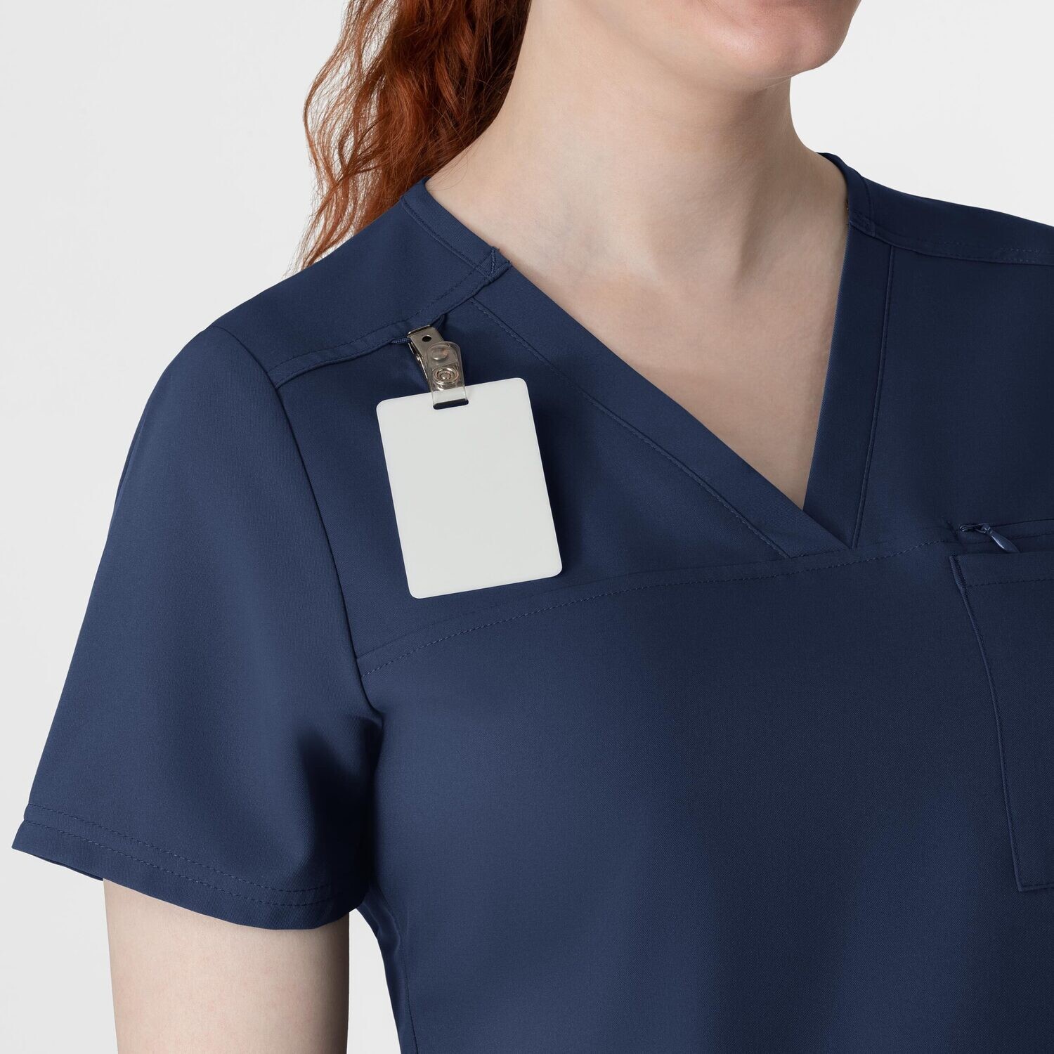 Casacca donna 6222 scollo a V navy blue