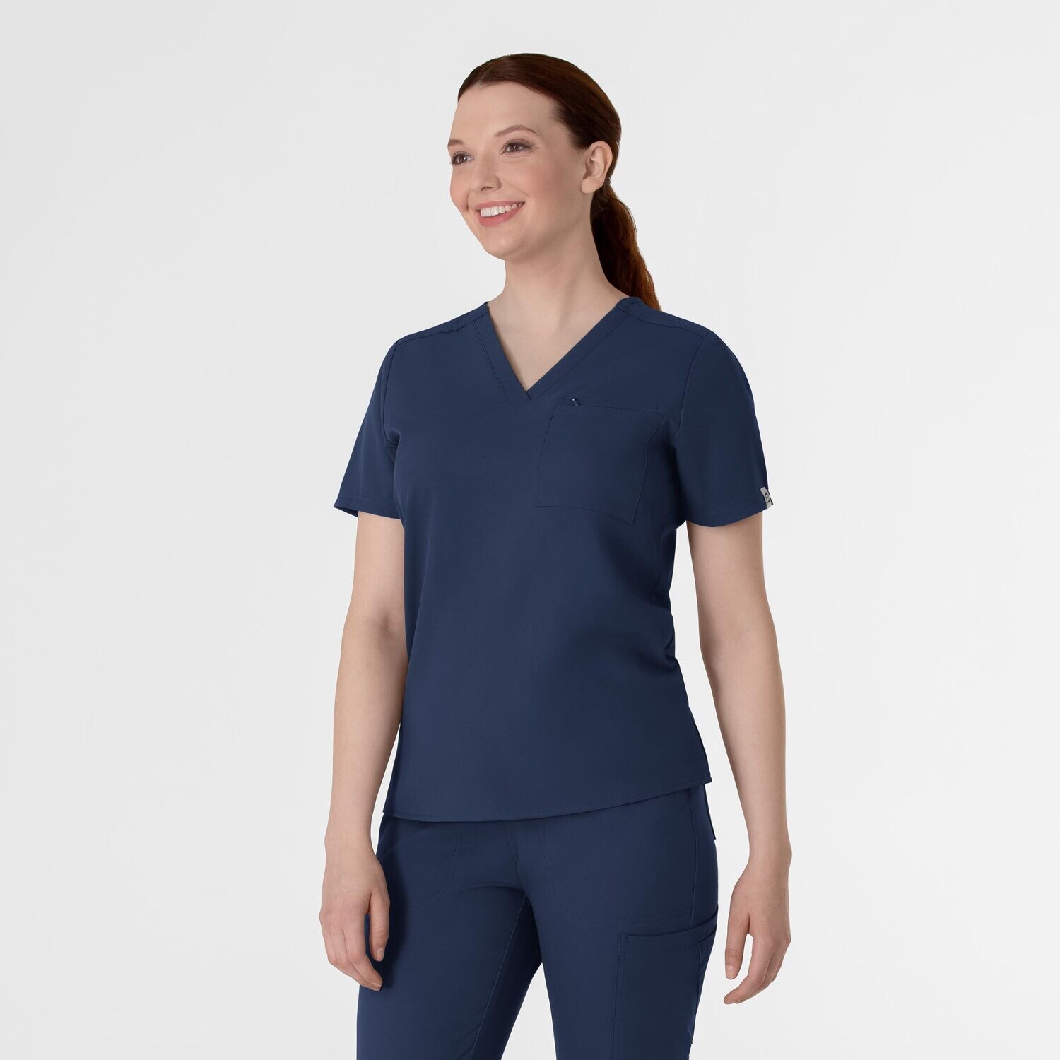 Casacca donna 6222 scollo a V navy blue
