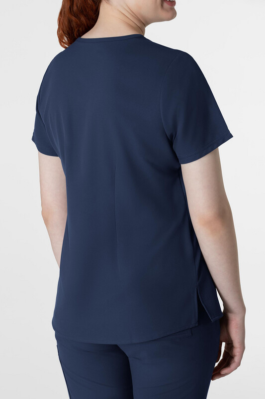 Casacca donna 6222 scollo a V navy blue
