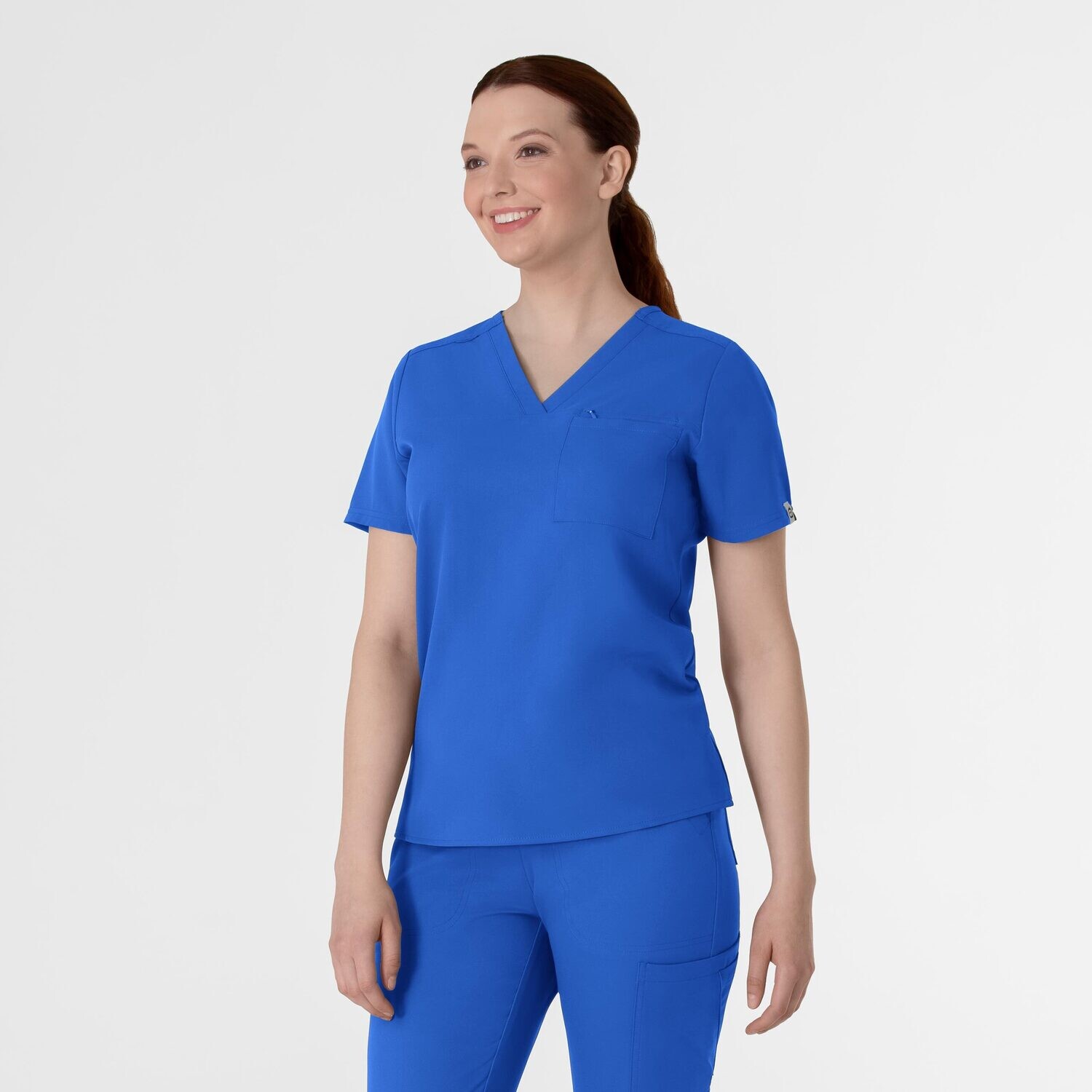 Casacca donna 6222 scollo a V royal blue