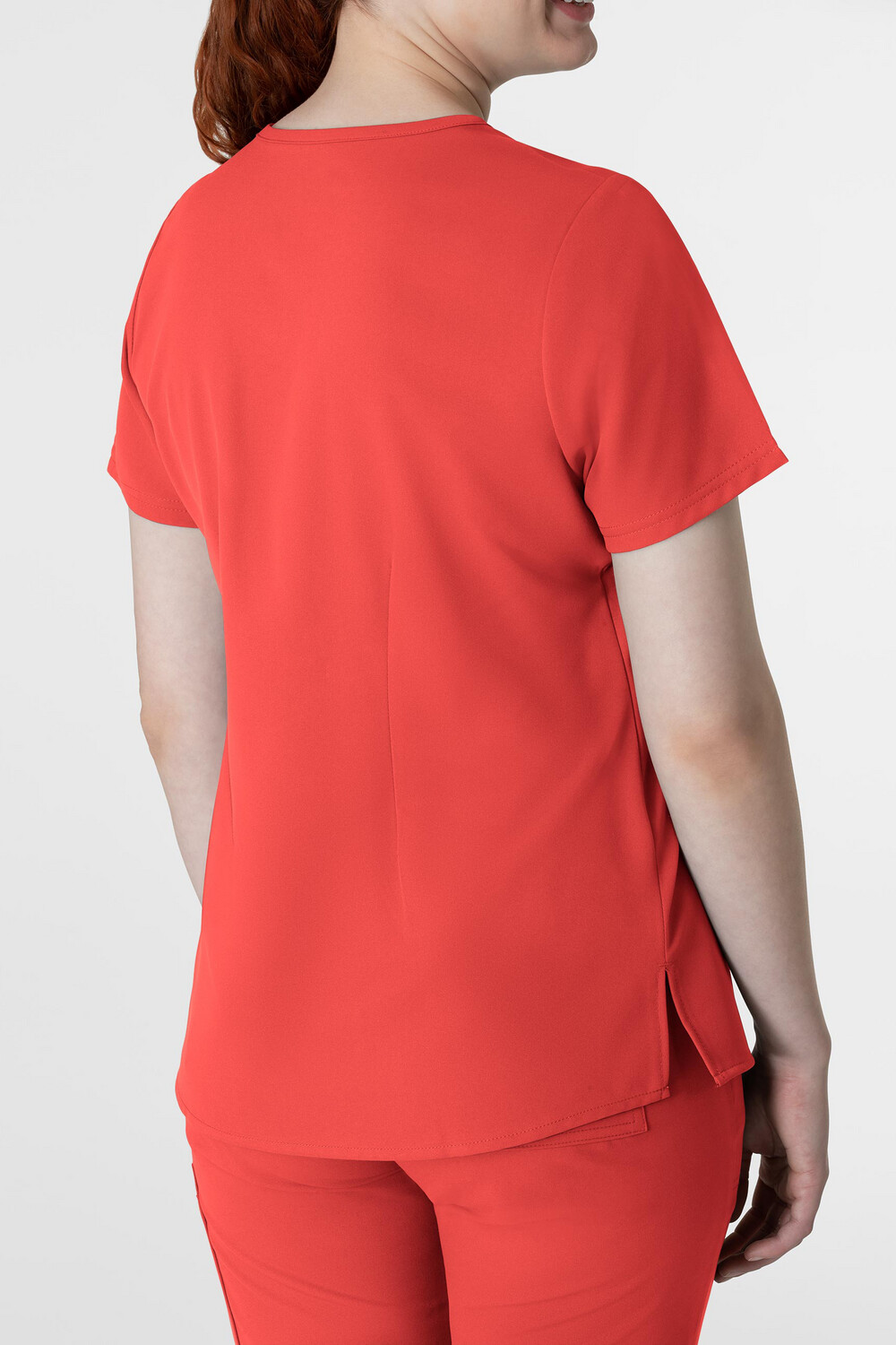 Casacca donna 6222 scollo a V cherry tomato