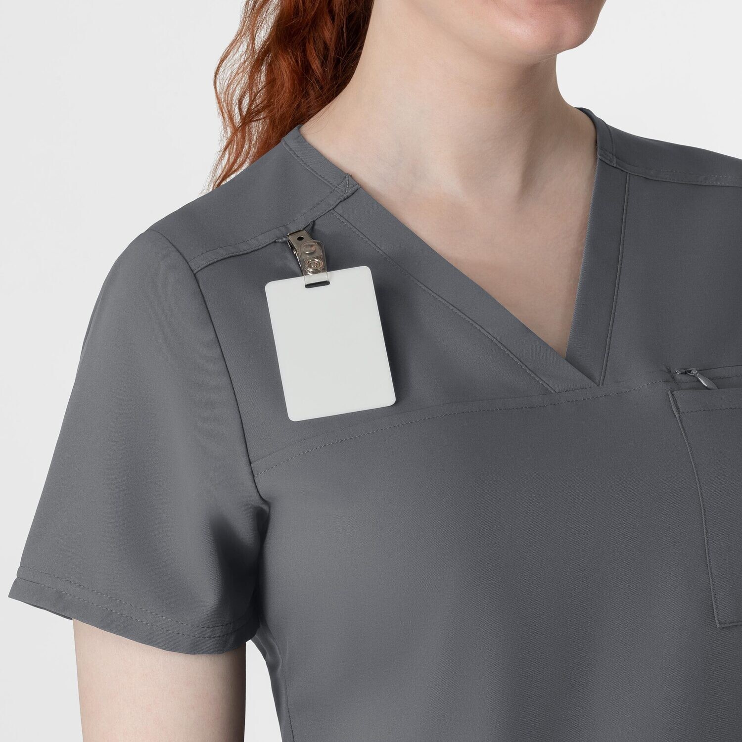 Casacca donna 6222 scollo a V pewter