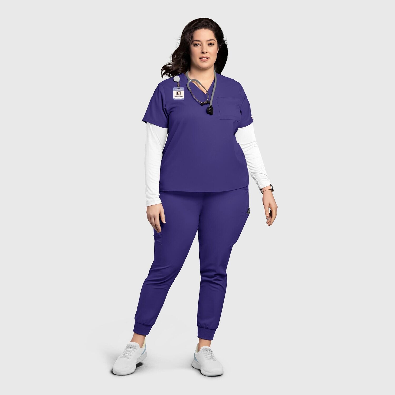 Casacca donna 6222 scollo a V grape