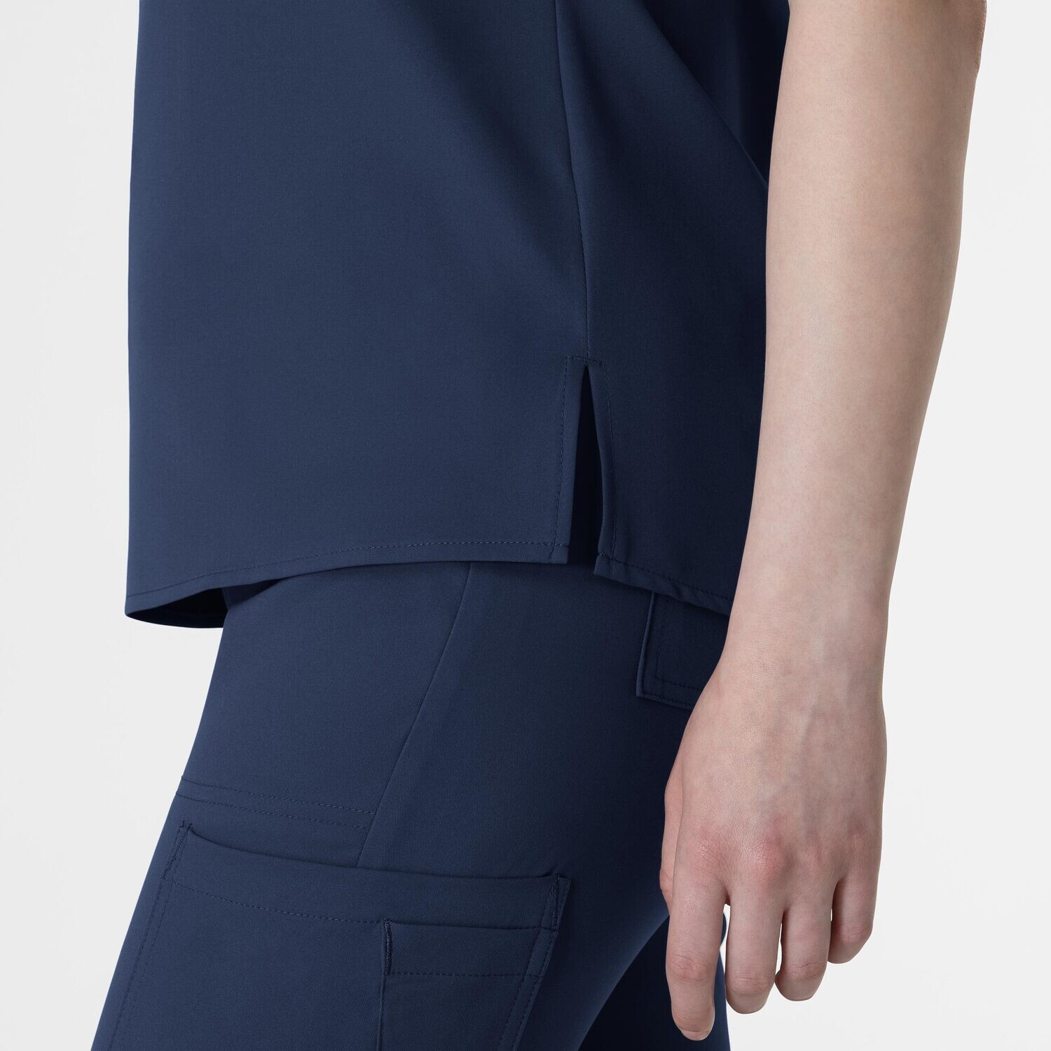 Casacca donna 6222 scollo a V navy blue