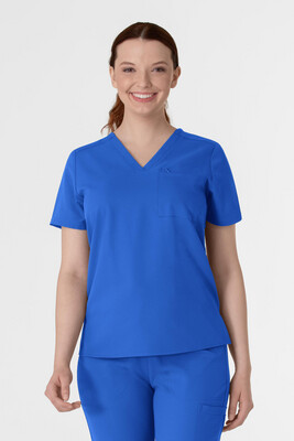 Casacca donna 6222 scollo a V royal blue