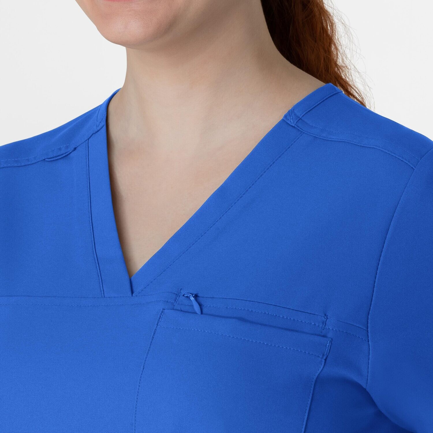 Casacca donna 6222 scollo a V royal blue