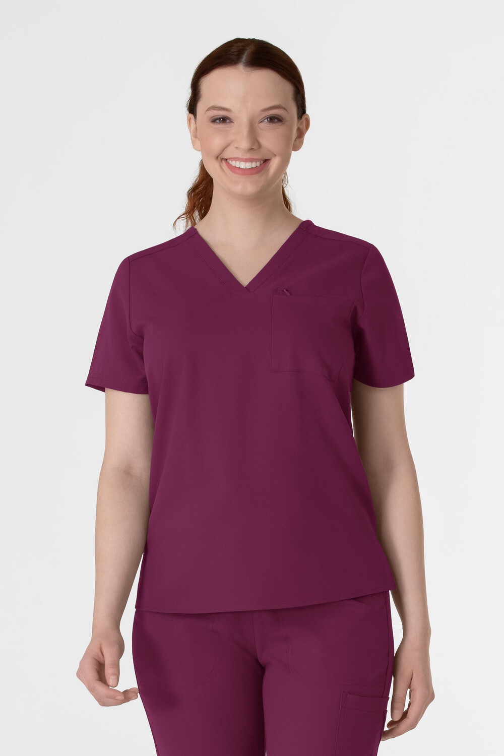 Casacca donna 6222 scollo a V wine