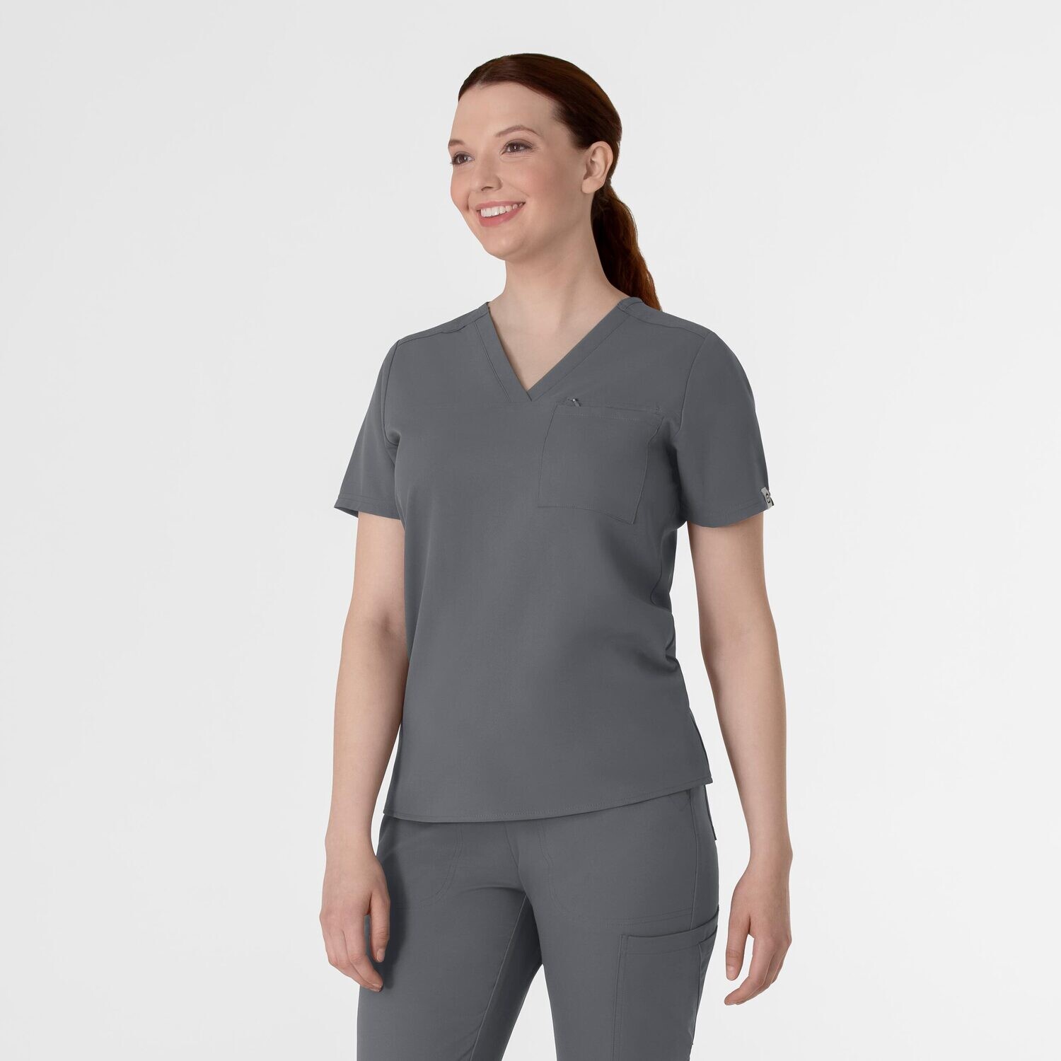 Casacca donna 6222 scollo a V pewter