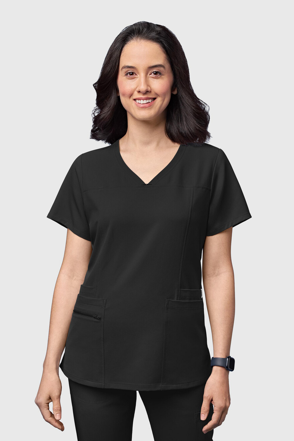 Casacca donna 6322 scollo a V black