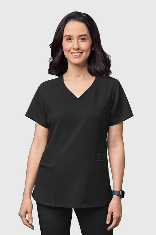 Casacca donna 6322 scollo a V black