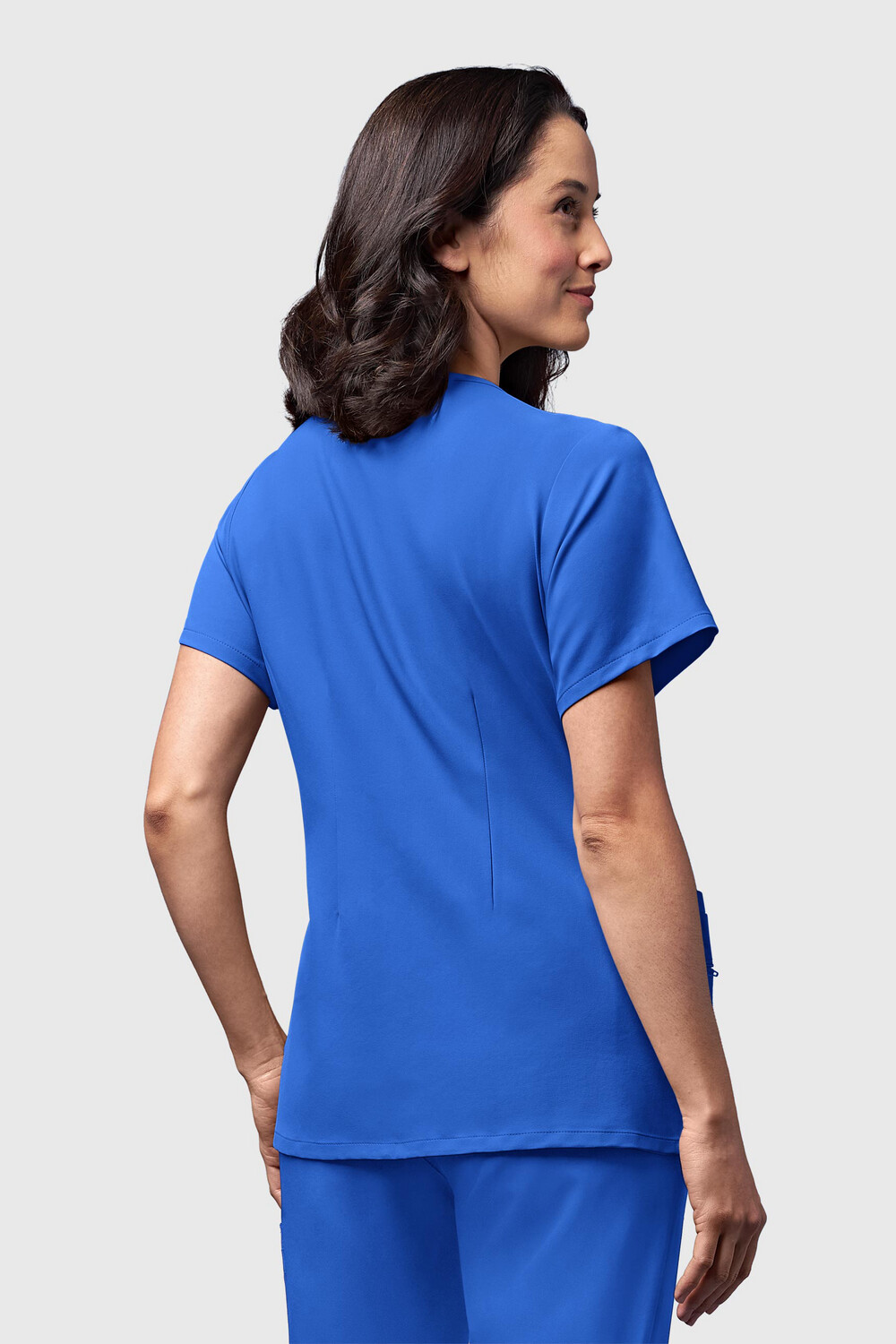 Casacca donna 6322 scollo a V royal blue