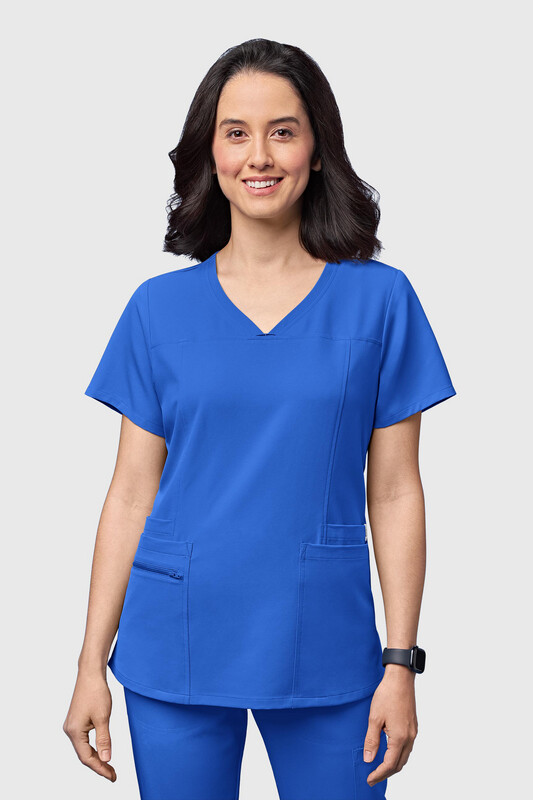 Casacca donna 6322 scollo a V royal blue