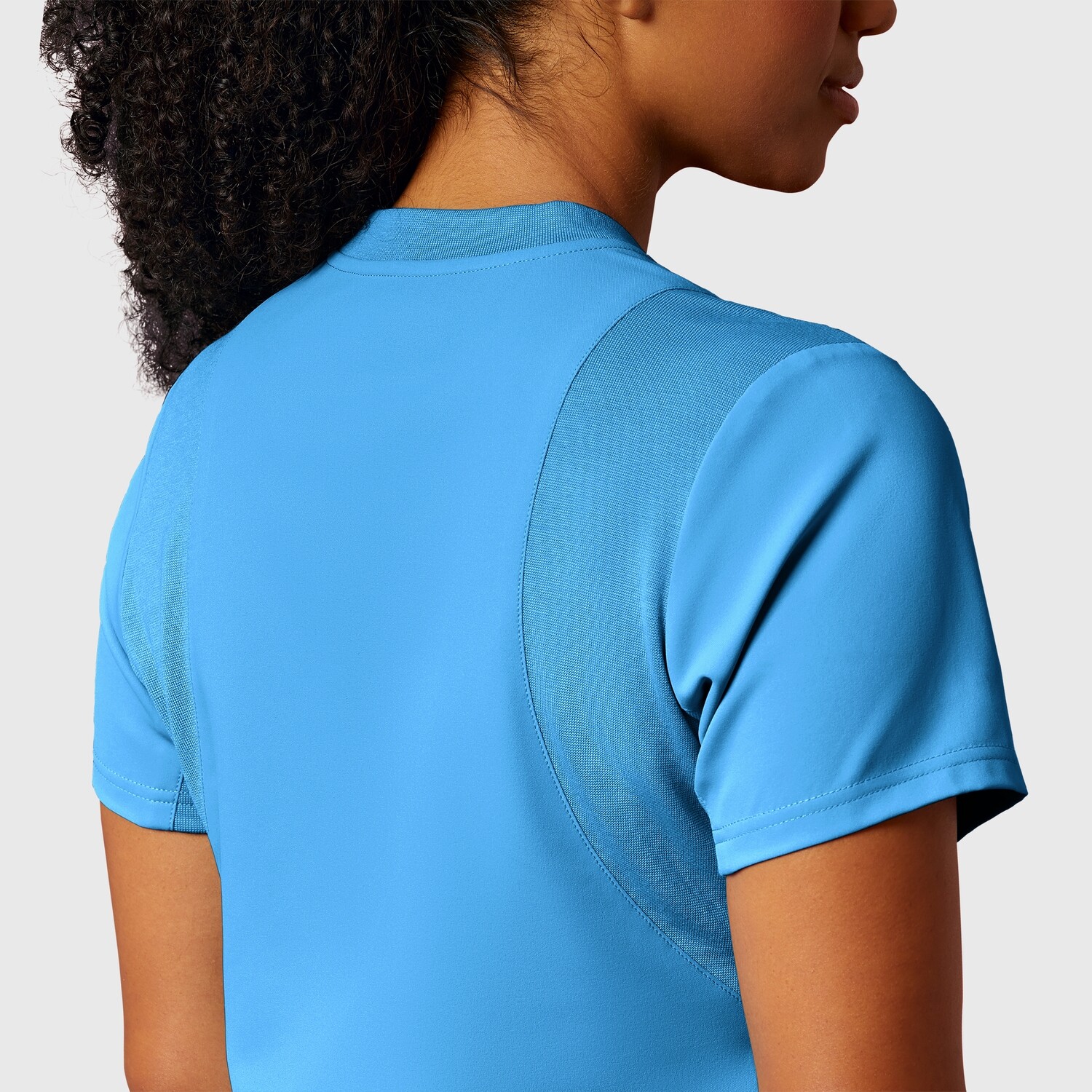 Casacca donna 6422 scollo con zip malibu blue