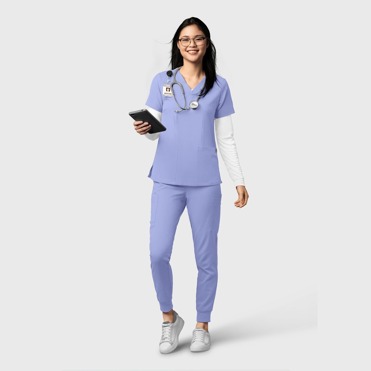 Pantalone donna 5122 jogger ceil blue