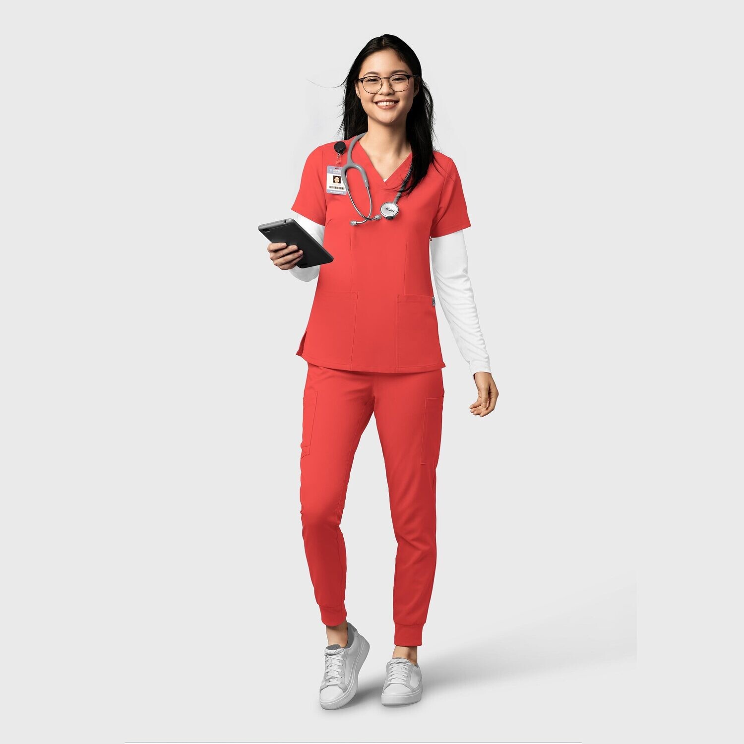 Pantalone donna 5122 jogger cherry tomato