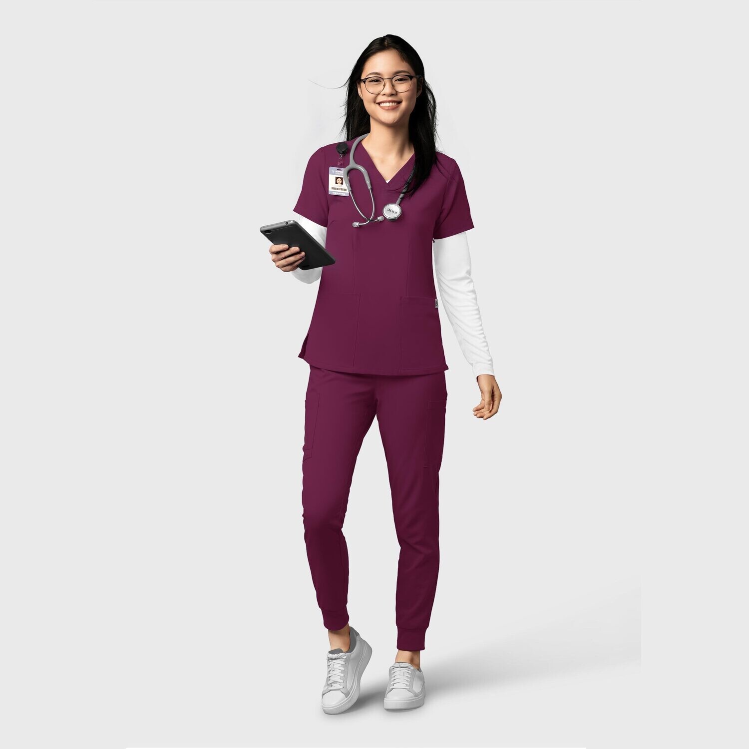 Pantalone donna 5122 jogger wine