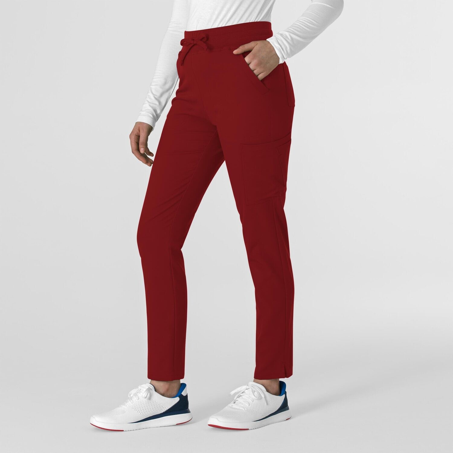 Pantalone donna 5222 slim burgundy