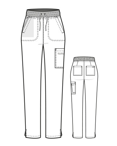 Pantalone donna 5222 slim pewter