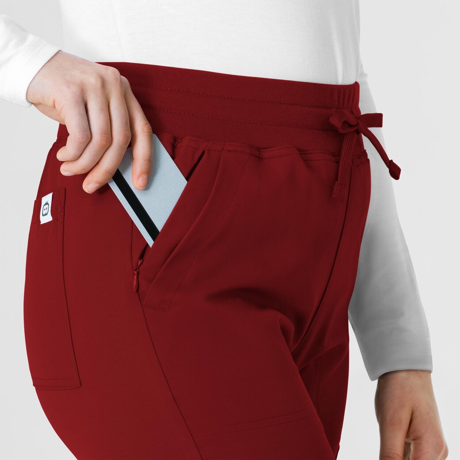 Pantalone donna 5222 slim burgundy