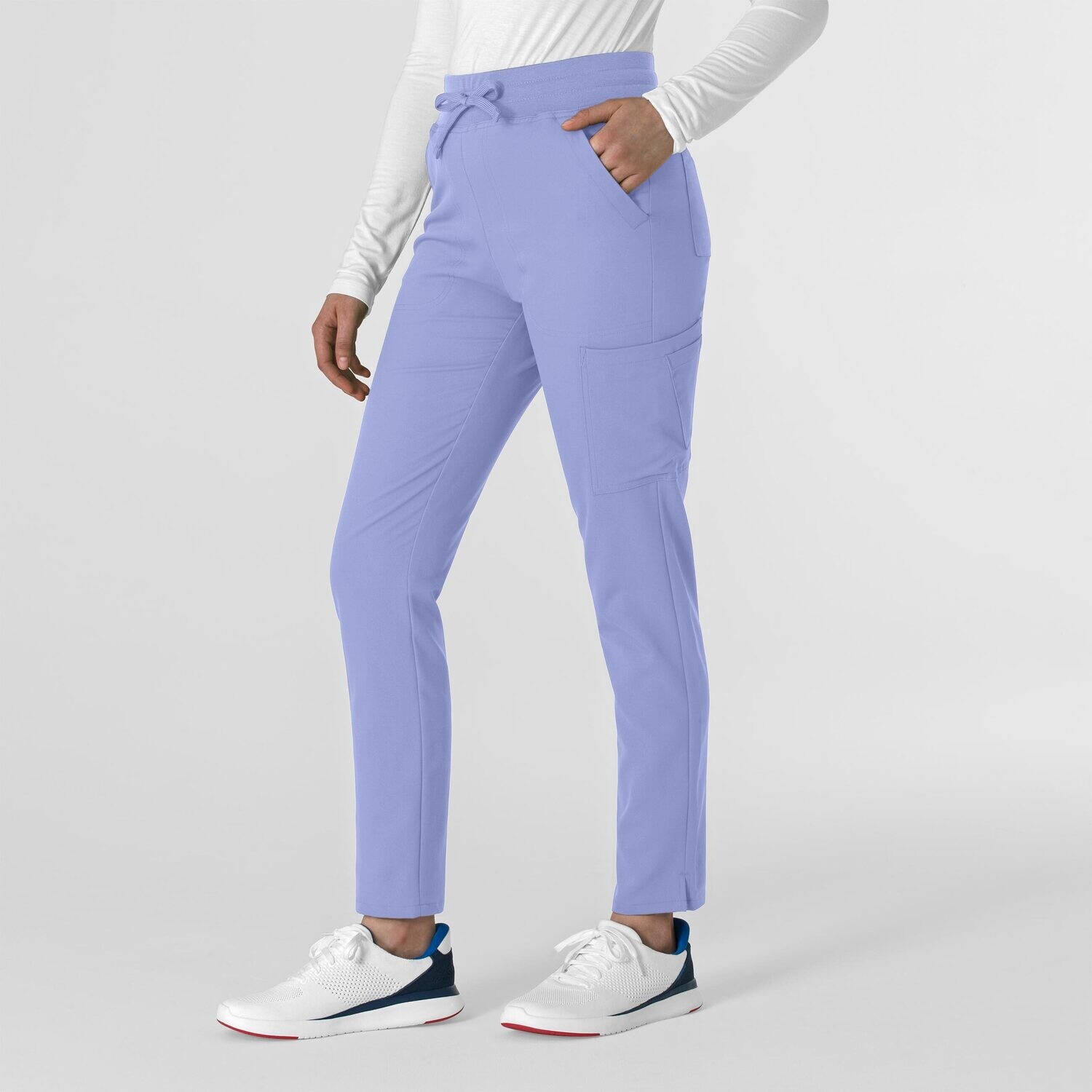 Pantalone donna 5222 slim ceil blue