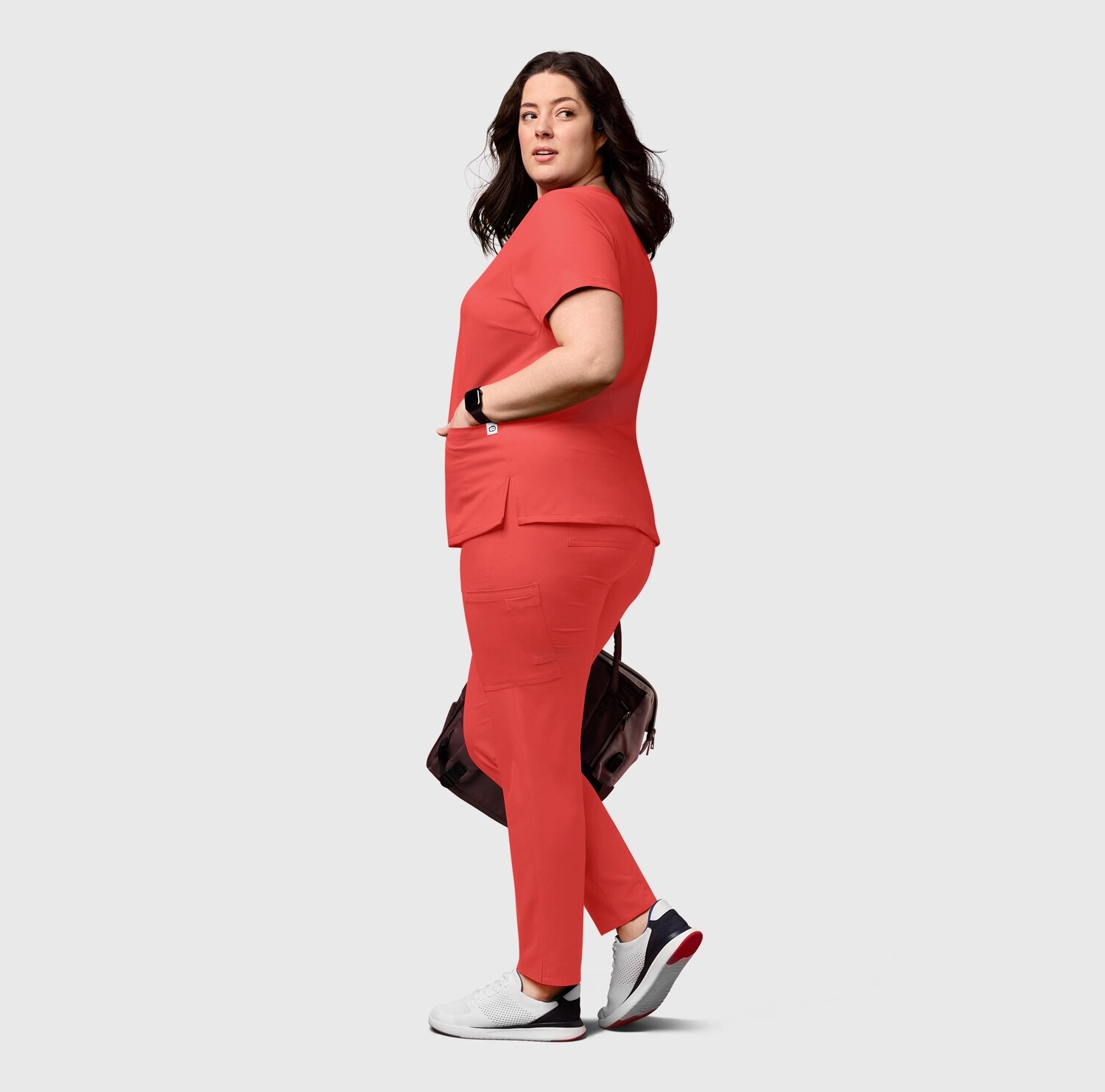 Pantalone donna 5222 slim cherry tomato