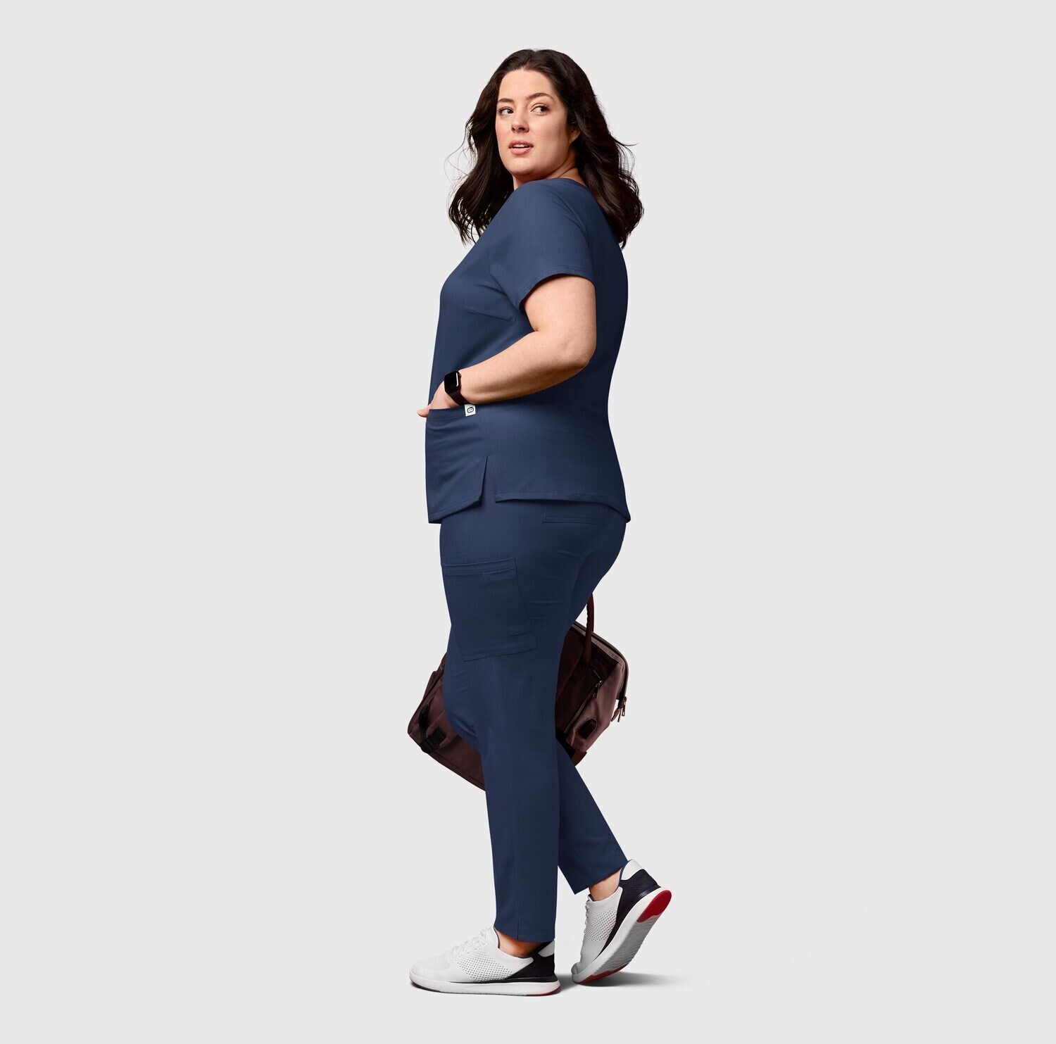 Pantalone donna 5222 slim navy blue