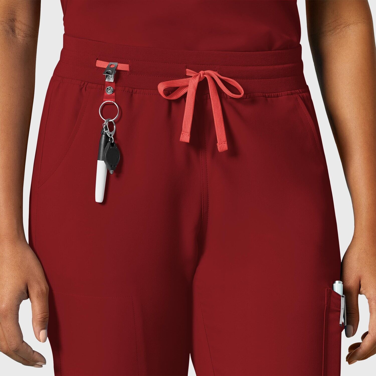 Pantalone donna 5322 convertible burgundy