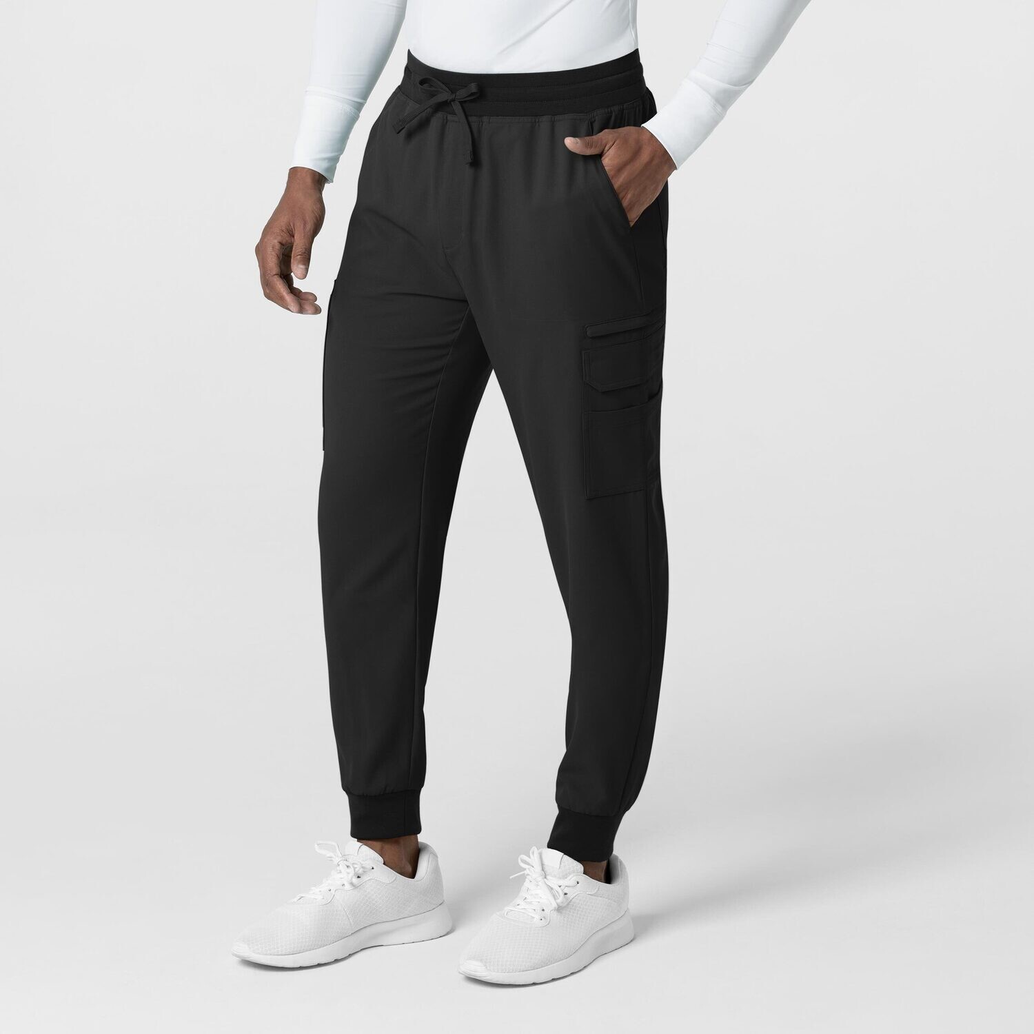 Pantalone uomo 5622 cargo jogger black NOVITA&#39; 2024