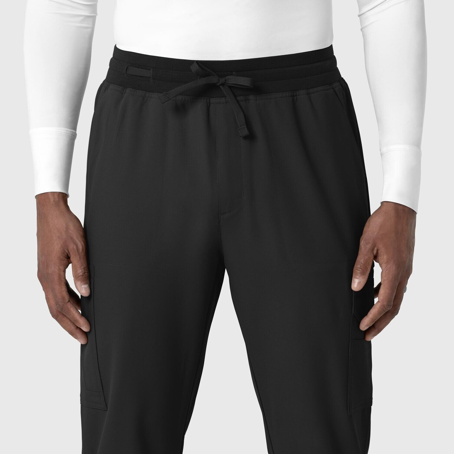 Pantalone uomo 5622 cargo jogger black NOVITA&#39; 2024